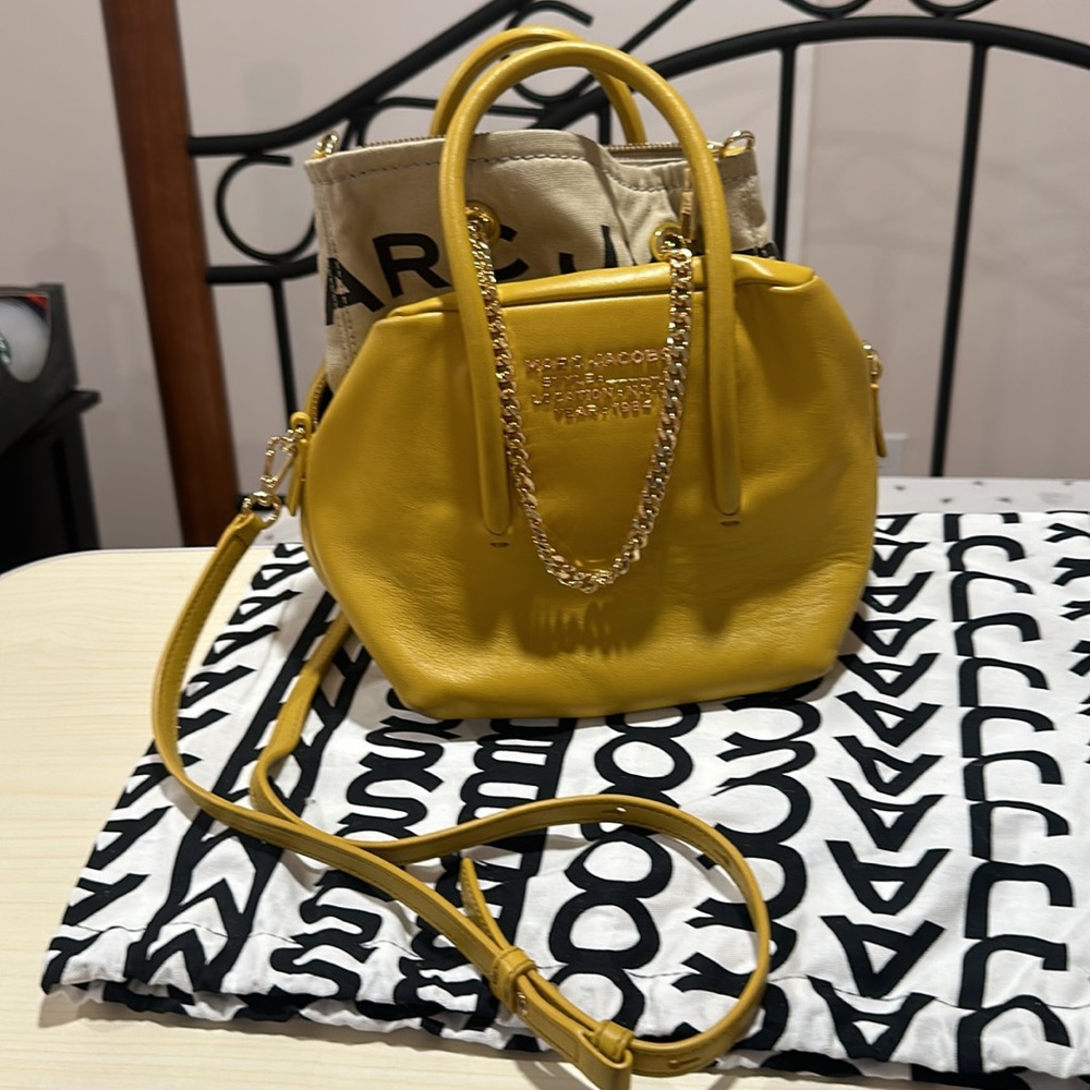 Marc Jacobs The Duet Mini Satchel Bag Yellow